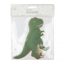 8 Invitations - Dinosaure - Tim & Puce Factory