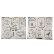 Stickers Pour Bouteilles Tim&puce Factory - Cabinet De Curiosités - Tim & Puce Factory