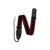 Sangle Guitare Basic - Noire Et Rouge - Shiver