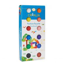 12 Pots (2x6) Gouache - 25ml - Créalia enfants