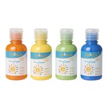 Set De 4 Pots De Peinture Acrylique – 150ml – Nature - Créalia enfants