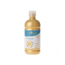 Peinture Acrylique Brillante - 500 Ml - Or - Créalia enfants