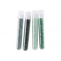 4 Tubes De Perles De Rocaille Tons Verts - Créalia - Créalia enfants