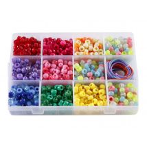 Coffret De Perles En Plastiques Et Liens - Créalia - Créalia enfants