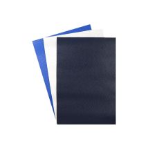 Coupons Synthétiques Grainés - Indigo Denim A5 X3 - Créalia