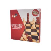 Jeu De Dames Et Jeu D'Echecs 2 En 1 - Cultura