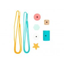 30 Perles En Bois À Enfiler - Cultura