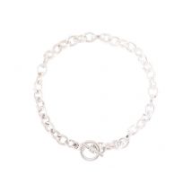 Bracelet Maille Forcat Large Créalia - Argenté