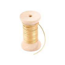 Cordon Cuir 1 Mm X 3 M Créalia - Doré