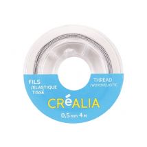 Fil Élastique Tissé Gainé 1 Mm X 4 M Créalia - Gris
