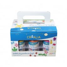 Lot De 6 Gouaches Au Doigt Couleur Pastels 150 Ml - Créalia - Crealia enfants