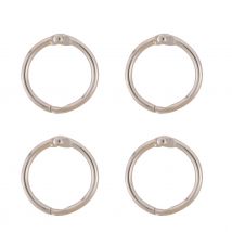 Lot De 4 Anneaux De Reliure En Métal - 2,3 Cm De Diamètre - Créalia