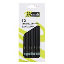 Boîte En Carton - 12 Crayons Graphite - Monali