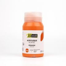 Pot 500 Ml De Peinture Acrylique Monali - Orange