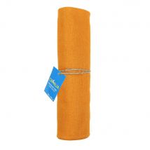 Coupon De Tissu En Lin Jaune Moutarde – 100 X 140 Cm- Créalia