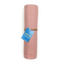 Coupon De Tissu En Lin Rose – 100 X 140 Cm- Créalia