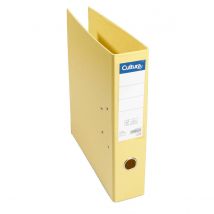 Classeur À Levier A4 - Dos 70 Mm - Carton Et Polypropylène - Jaune Pastel - Cultura