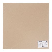 Lot De 5 Feuilles Kraft - Créalia - Beige – 30 X 30 Cm Scrapbooking