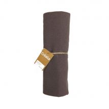 Coupon De Tissu Effet Lin Gris - 100 X 140 Cm - Noël Campagne - Créalia