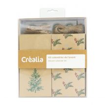 Kit Calendrier De L'Avent Kraft - Collection Noël Campagne - Créalia