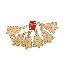 Lot De 6 Sapins En Bois – 12 Cm - Créalia - Créalia enfants