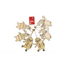 Lot De 6 Suspensions Personnalisables En Bois - Créalia - Créalia enfants