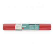 Feuille Vinyle Permanent - Rouge - 30 X 120 Cm - Créalia