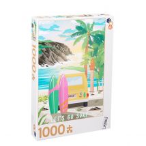 Puzzle 1000 Pièces - Let's Go Surf Par Jolane - Cultura