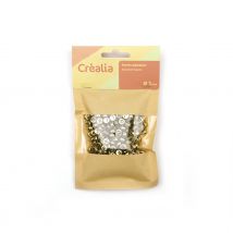 Perles Lettre Or & Noire - Créalia