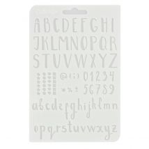 Pochoir Alphabet Et Chiffre - Cultura