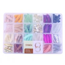 Coffret De Perles Tube - 21 Couleurs - Créalia
