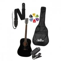 Pack Guitare Folk Et Accessoires Gfs-51 Noire - Shiver