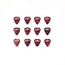 12 Médiators Celluloïd - 0,71mm - Rouge - Shiver