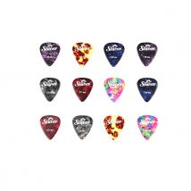 12 Médiators Celluloïd - 0.46-1.50 Mm - Mix Pack - Shiver