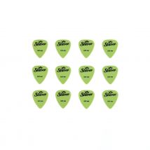 12 Médiators Nylon - 0,81mm - Vert - Shiver