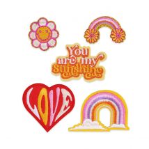 Set De 5 Patchs – 4,5 X 4,5 Cm X Love & Sunshine - Créalia