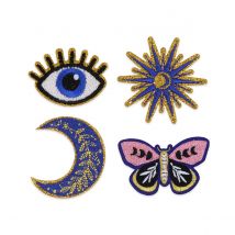 Set 4 Patch – Tarot Cosmiques - 4,5 X 4,5 Cm -créalia