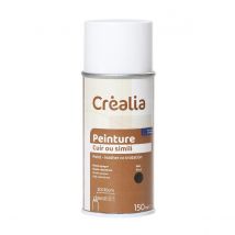 Peinture En Spray - Cuir Ou Simili - Noir - 150 Ml - Créalia
