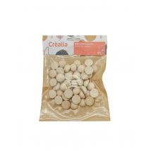 Demi-sphères Bois X 50 - Ø 3 Cm - Créalia
