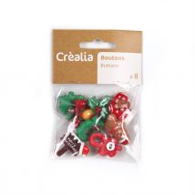 Boutons De Noël X8 - Créalia