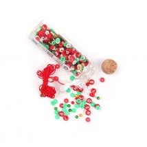 Mini Kit Perles Heishi Et Pampilles - Rouge - Créalia