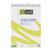 Bloc Croquis Monali - A4 - 90g/m2 - 120 Feuilles