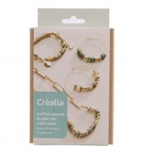 Coffret Bijoux En Pierres Naturelles - Vert D'Eau - Créalia