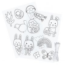 Feuilles De Plastique Créatif Translucides Pré-imprimées X2 - Créalia enfants