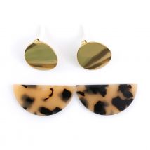 Kit Boucles D'Oreilles - Écaille - Acier Inoxydable - Créalia