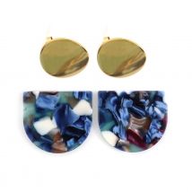 Kit Boucles D'Oreilles - Multicolore - Acier Inoxydable - Créalia