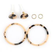 Kit Boucles D'Oreilles - Écaille - Acier Inoxydable - Créalia