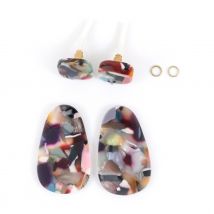 Kit Boucles D'Oreilles - Multicolore - Acier Inoxydable - Créalia