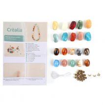 Kit Collier En Résine - Perles Acrylique - Acier Inoxydable - Créalia