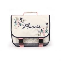 Cartable Cultura - Vintage Flowers - 2 Compartiments